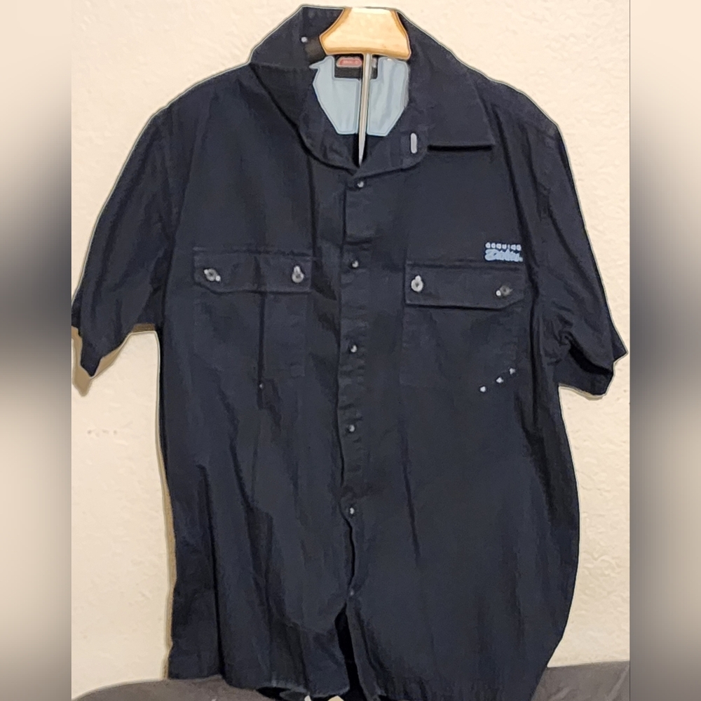Dickies Black Casual Button Down Shirt